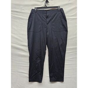 Eddie Bauer Womens Slim‎ Ankle Pants Black Nylon Blend Casual Size 16